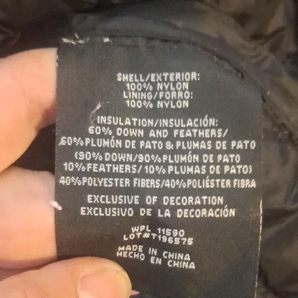 32 Degrees Black Puffer Jacket - Picture 3 of 6